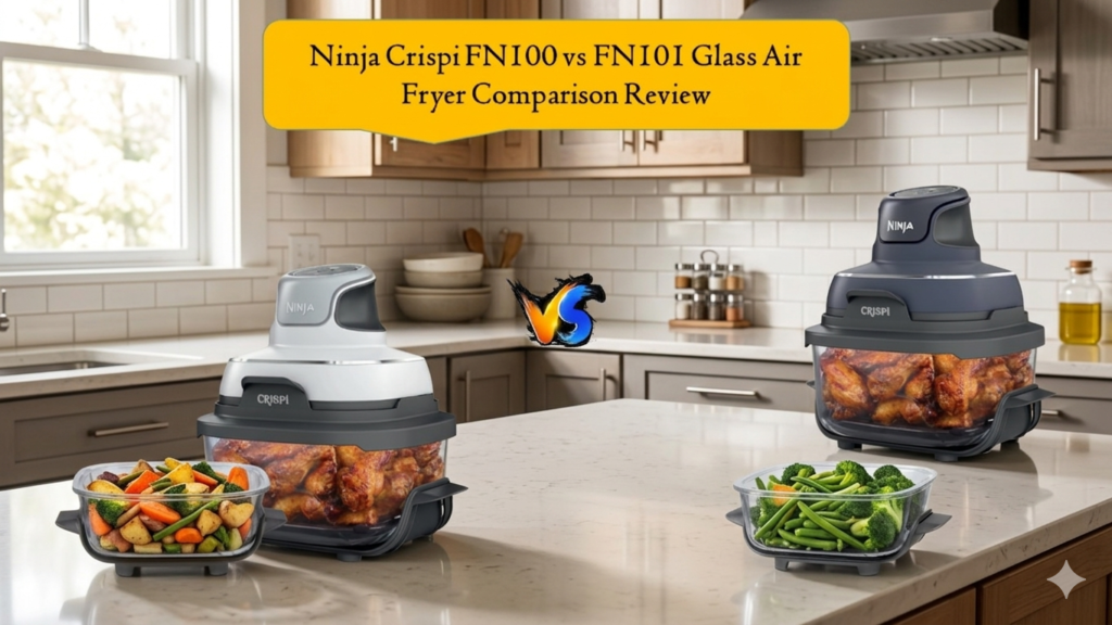 Ninja Crispi FN100 vs FN101 Glass Air Fryer Comparison Review